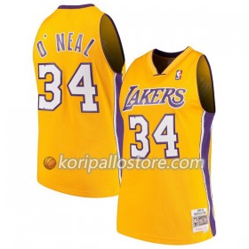Los Angeles Lakers Shaquille O`Neal 34 Hardwood Classics Harmaa Miesten Pelipaidat Swingman 